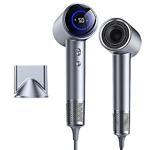 Фен flintronic 1600 Вт Ионный, HD-дисплей, сенсорный экран, 2 скорости, 4 режима нагрева - Фото 1