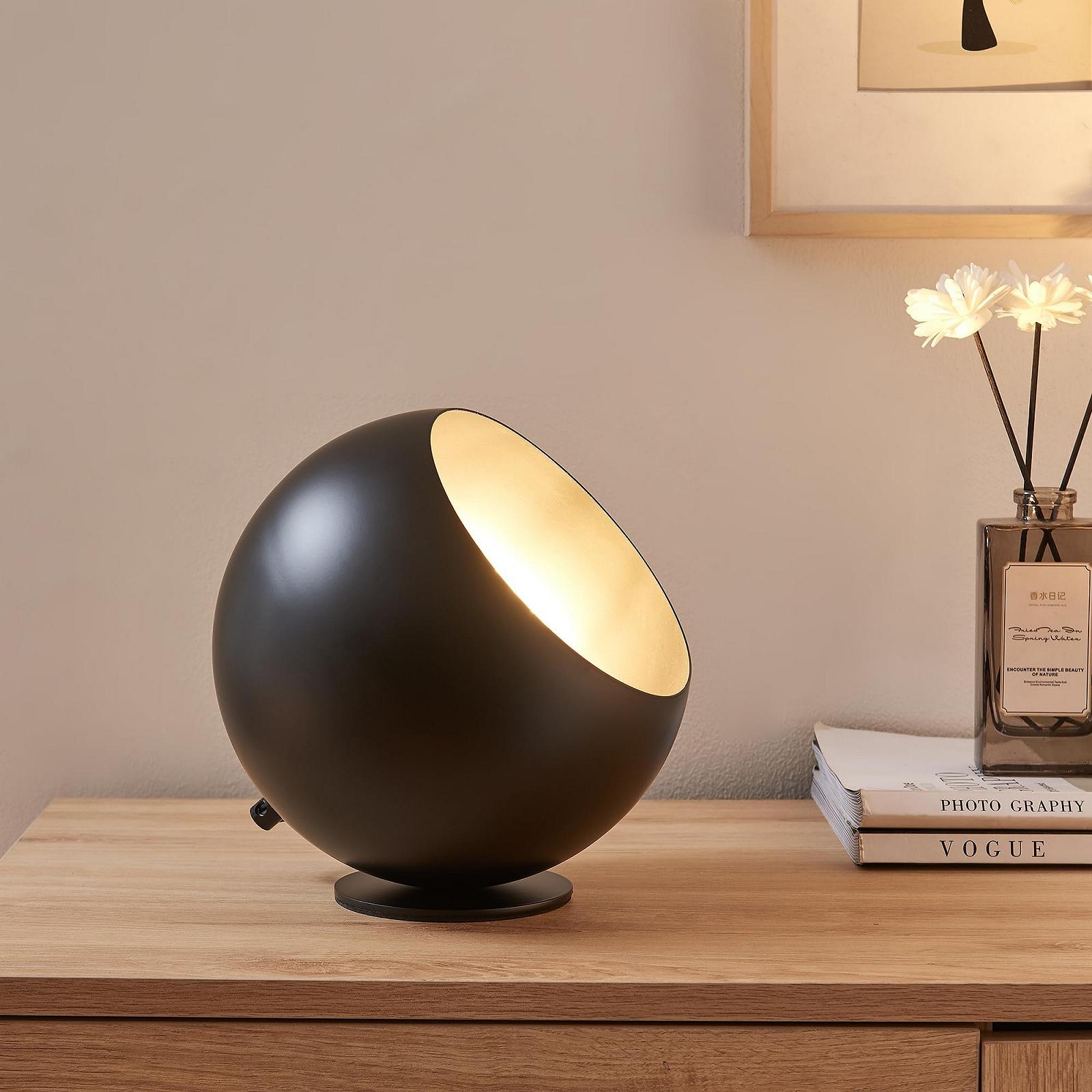 Настільна лампа lux.pro Lukkodso 1 x E27 Ø20 x 20 см металева Чорна, фото №1