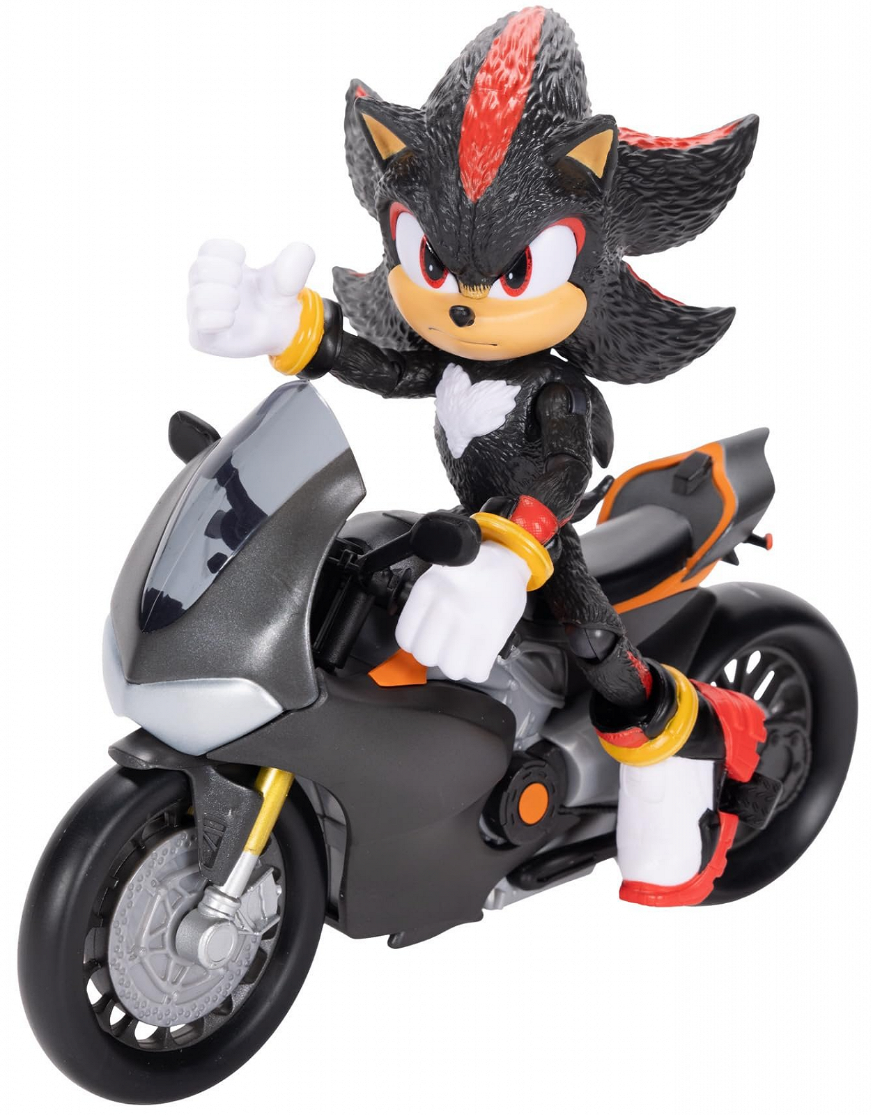 Фігурка Сонік Шедоу з мотоциклом Jakks Pacific / Sonic 3 Movie Shadow Sonic / 12,7 см, фото №3