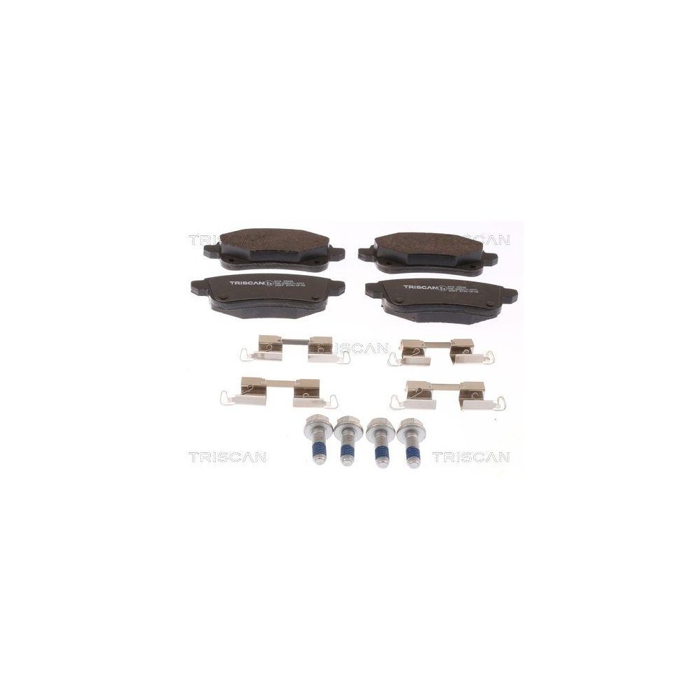 Комплект гальмівних колодок, дискове гальмо TRISCAN 8110 25048 для RENAULT, задня вісь, фото №1