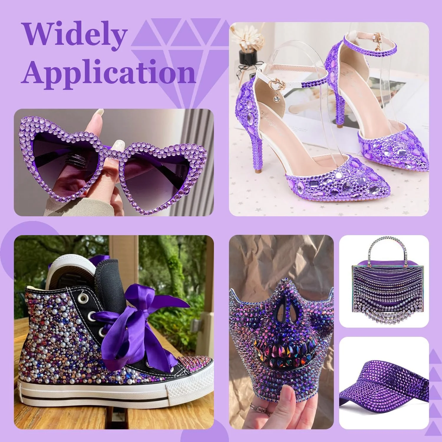 Термостразы Blinginbox Разных Размеров DMC, Стекло, Красный, Lt.Peridot, 3000 шт, фото №4