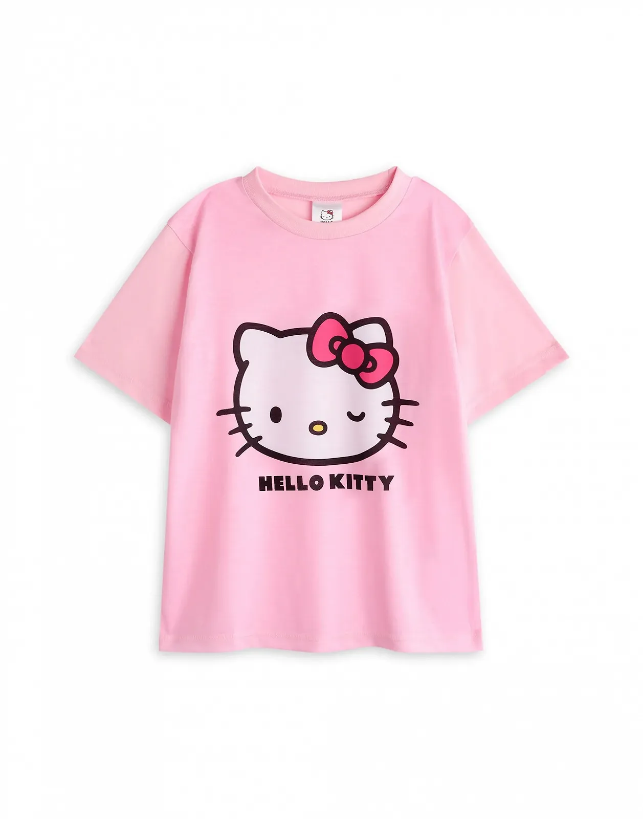 Комплект пижам Hello Kitty для девочек, 2 шт. Футболка с короткими рукавами и графическим принтом, синего и розового цветов, для детей и брюки пижамы с длинными штанинами. Детская одежда для сна с котенком, фото №5 Комплект пижам Hello Kitty для девочек, 2 шт. Футболка с короткими рукавами и графическим принтом, синего и розового цветов, для детей и брюки пижамы с длинными штанинами. Детская одежда для сна с котенком, фото №5