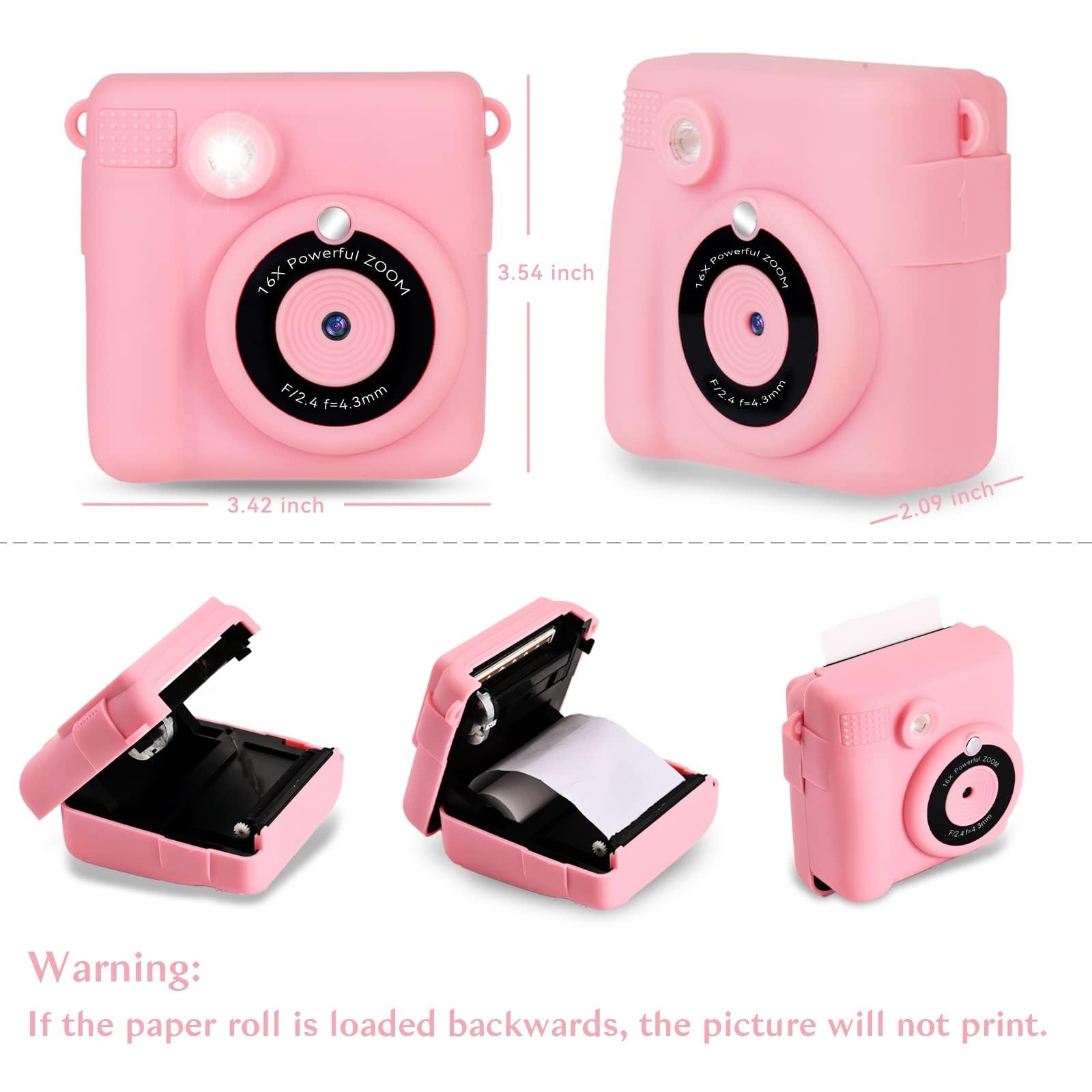 Термобумага для детских камер мгновенной печати 5 рулонов 4 x 2,2 дюйма White, фото №7