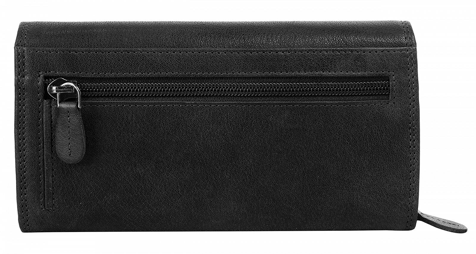 Гаманець Жіночий Cluty Шкіра RFID 020352 Чорний Стандартний розмір, фото №3