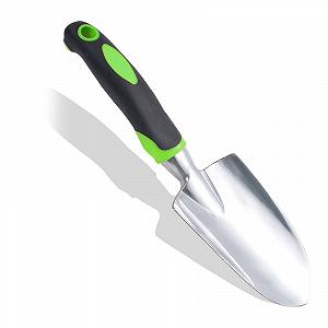 Лопата совковая садовий з нековзною ручкою для садівництва, широка лопата, загострена з м'якою прогумованою нековзною ергономічною ручкою для прополки, пересадки, посадки в горщики, копання в саду, садовий подарунок - Фото 1