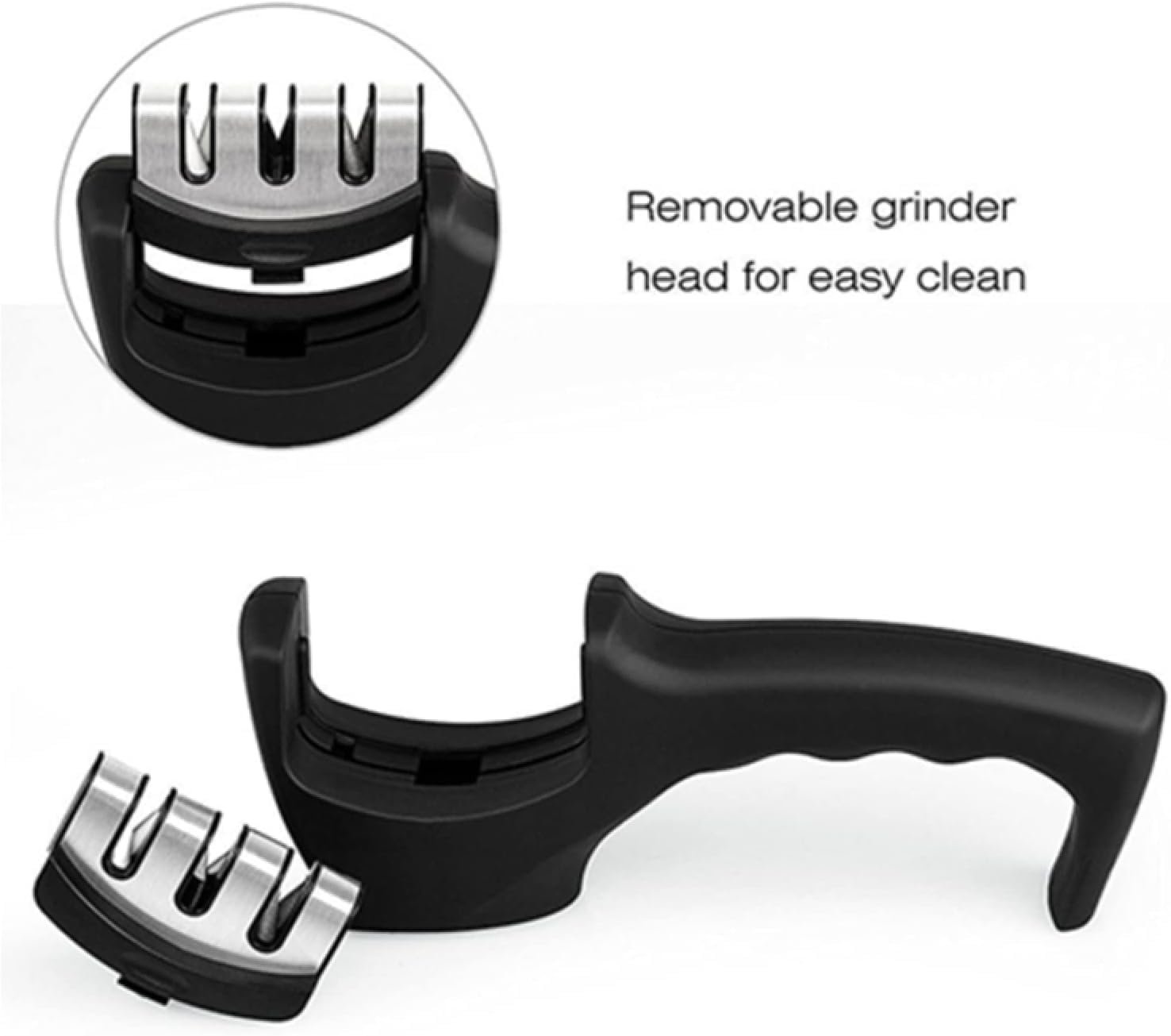 Сменная головка для точилки ножей 3-ступенчатая 2 шт. алмазная керамическая вольфрамовая сталь 1 см x 6 см x 1 см, фото №3