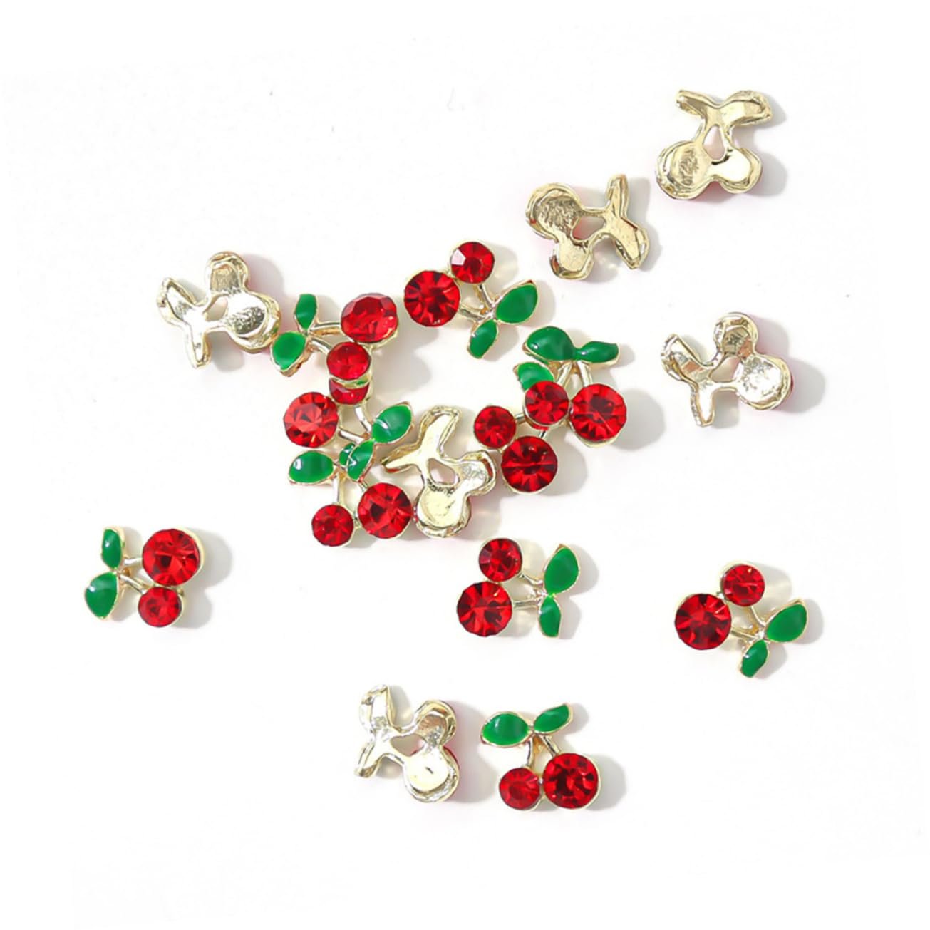 Украшение для ногтей Вишня POPETPOP Рождественская 160 шт., ювелирные изделия для ногтей с вишнями, 3D стразы, кристаллы для ногтей в форме фруктов, заклепки со стразами, кусочки, сплав для ногтей неправильной формы, фото №8 Украшение для ногтей Вишня POPETPOP Рождественская 160 шт., ювелирные изделия для ногтей с вишнями, 3D стразы, кристаллы для ногтей в форме фруктов, заклепки со стразами, кусочки, сплав для ногтей неправильной формы, фото №8