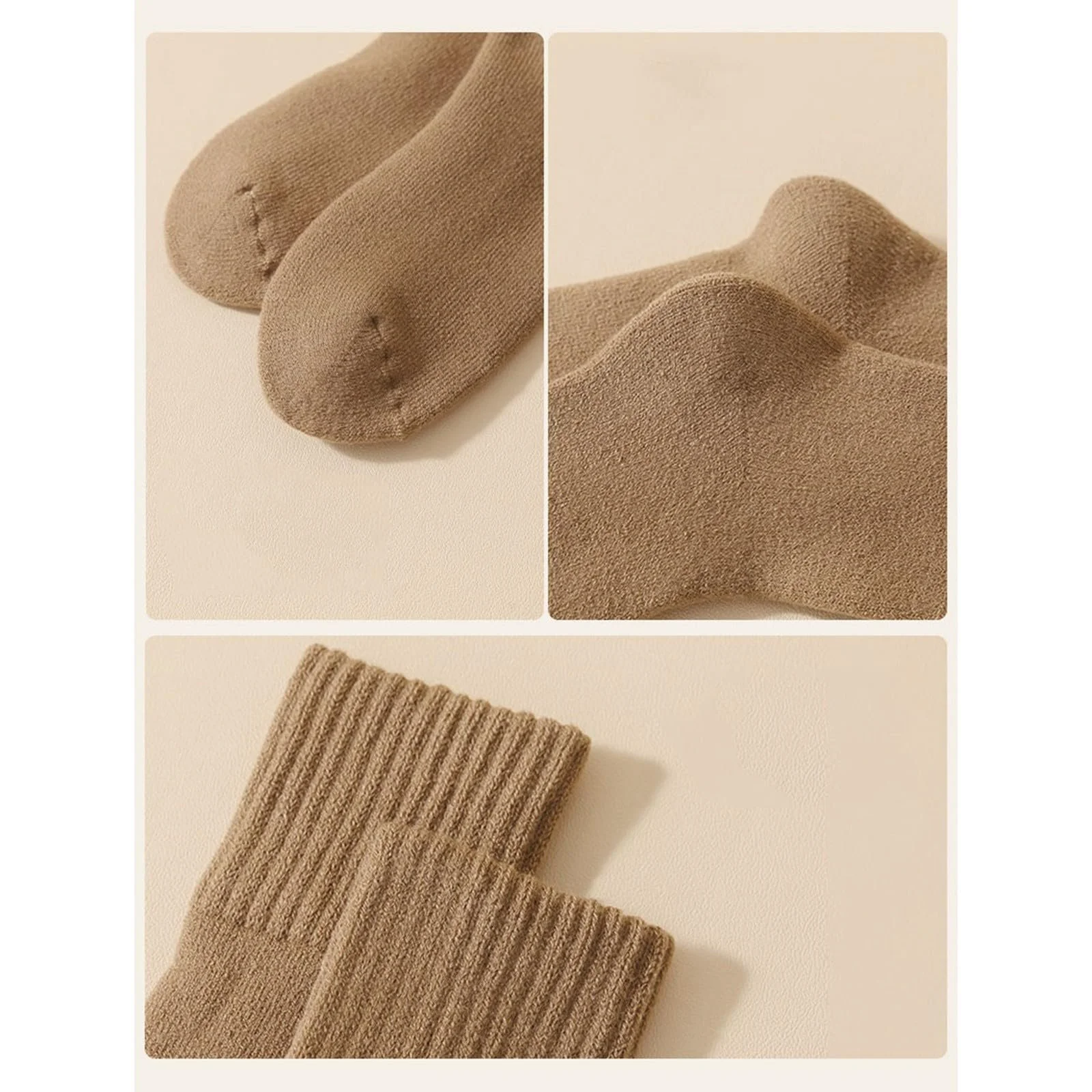 Жіночі зимові панчохи теплі товсті довгі зимові шкарпетки з високою халявою, фото №4 Жіночі зимові панчохи теплі товсті довгі зимові шкарпетки з високою халявою, фото №4