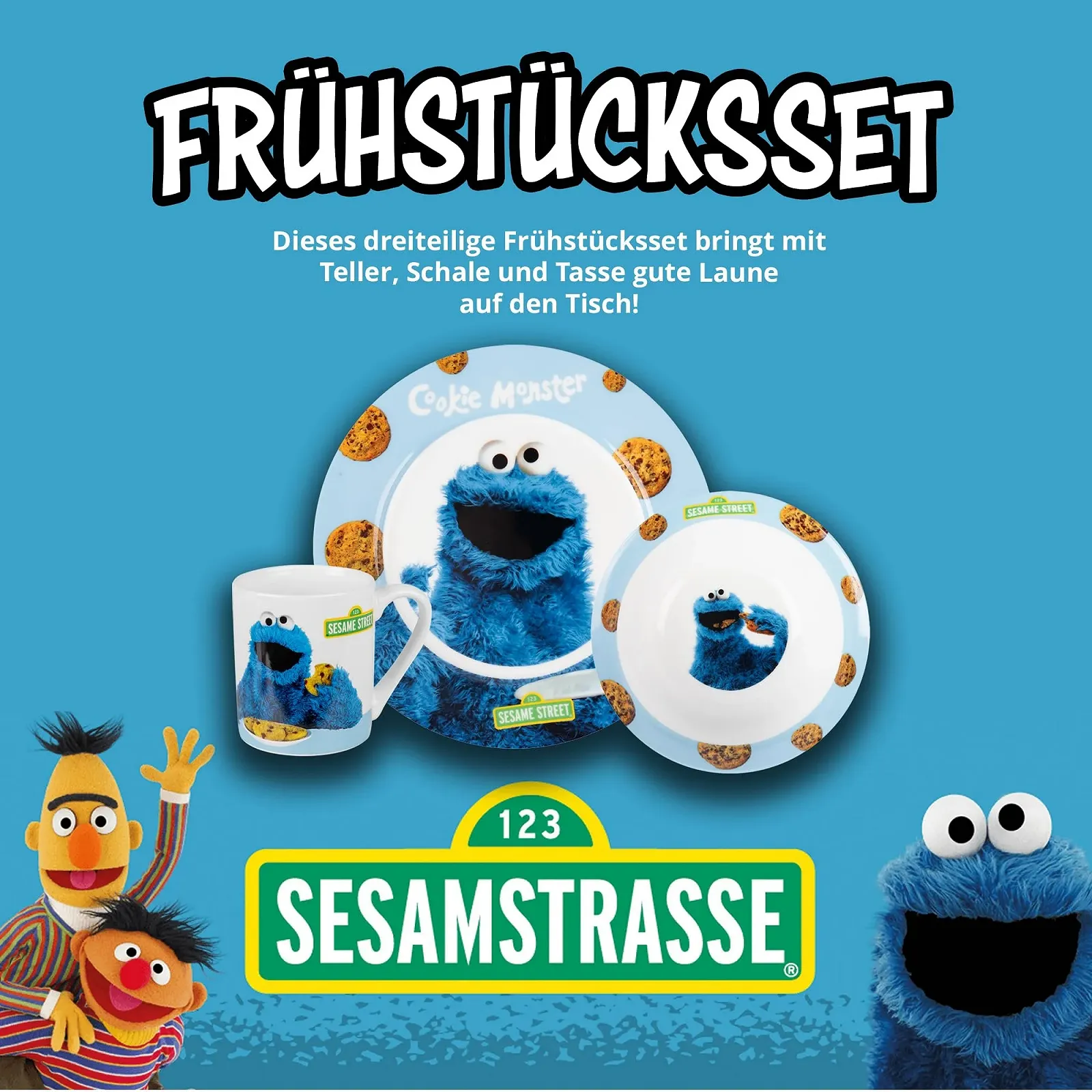 Детский набор для завтрака United Labels Cookie Monster, фото №2