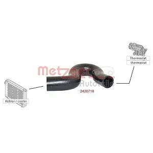 Шланг радиатора METZGER 2420718 для CITROËN PEUGEOT synthetic.ua - Фото 1