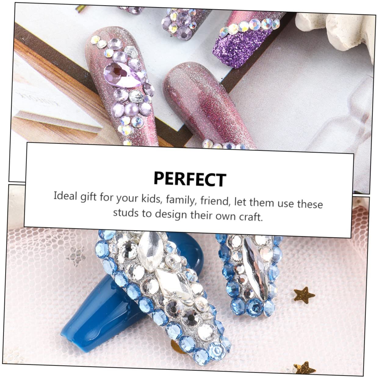 Прикраси для нігтів PLAFOPE, набір, камені, манікюрні, фото №4