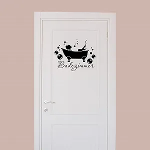 Наклейка на стіну для ванної та туалету 27 x 21 см synthetic.ua - Фото 1