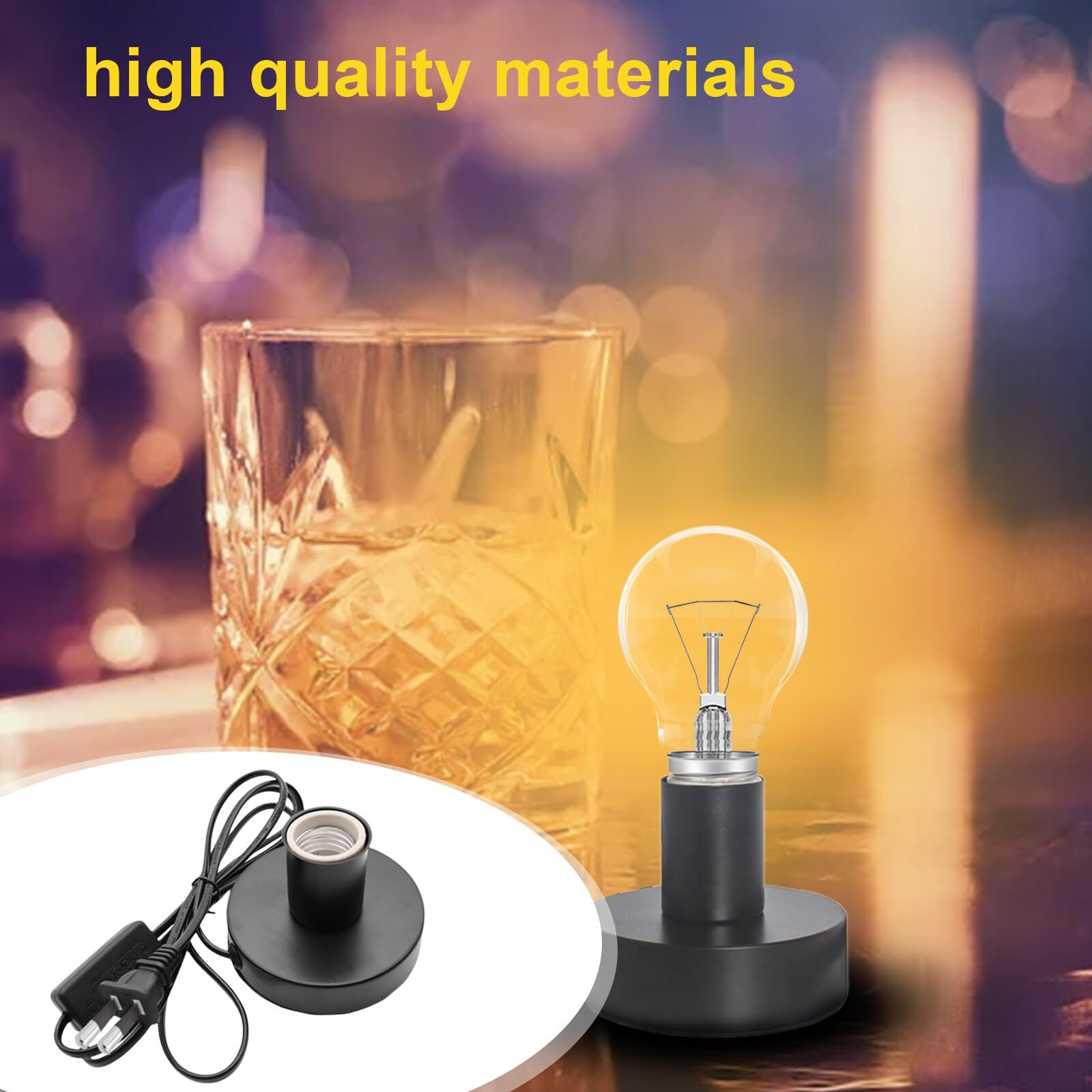 Настільна лампа Vintage E27 100 Watt Pack of 2 Black, фото №3