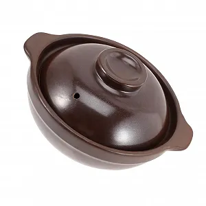 Кастрюля керамическая маленькая с крышкой антипригарная для газовой плиты - Фото 1