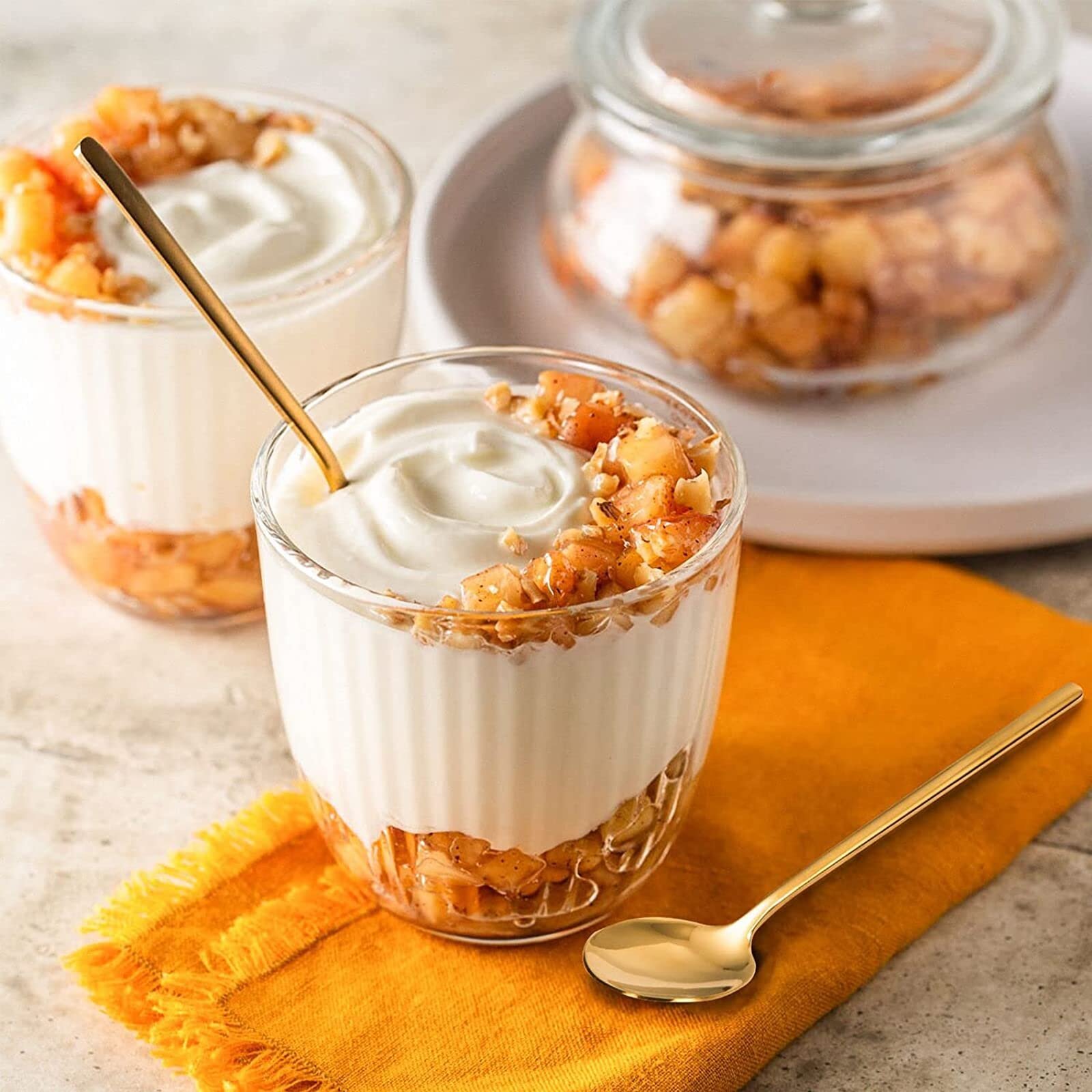 Набір 12 шт., Золота кавова ложка, фото №4 Набір 12 шт., Золота кавова ложка, фото №4