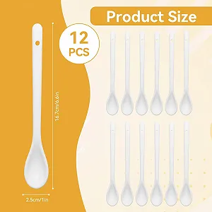 Набір з 12 порцелянових ложок для яєць synthetic.ua - Фото 1