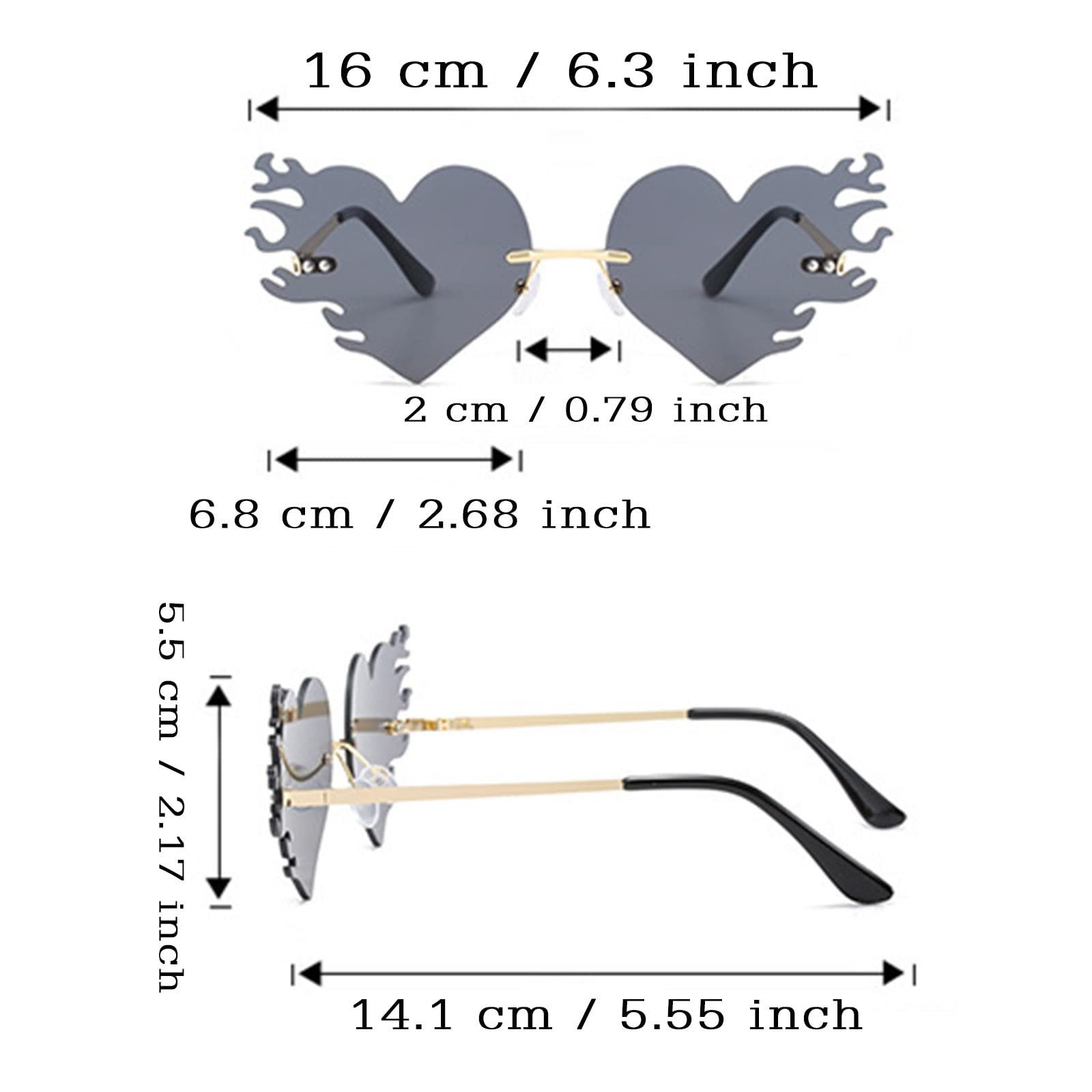Сонцезахисні окуляри Серцеподібні Z04, фото №5