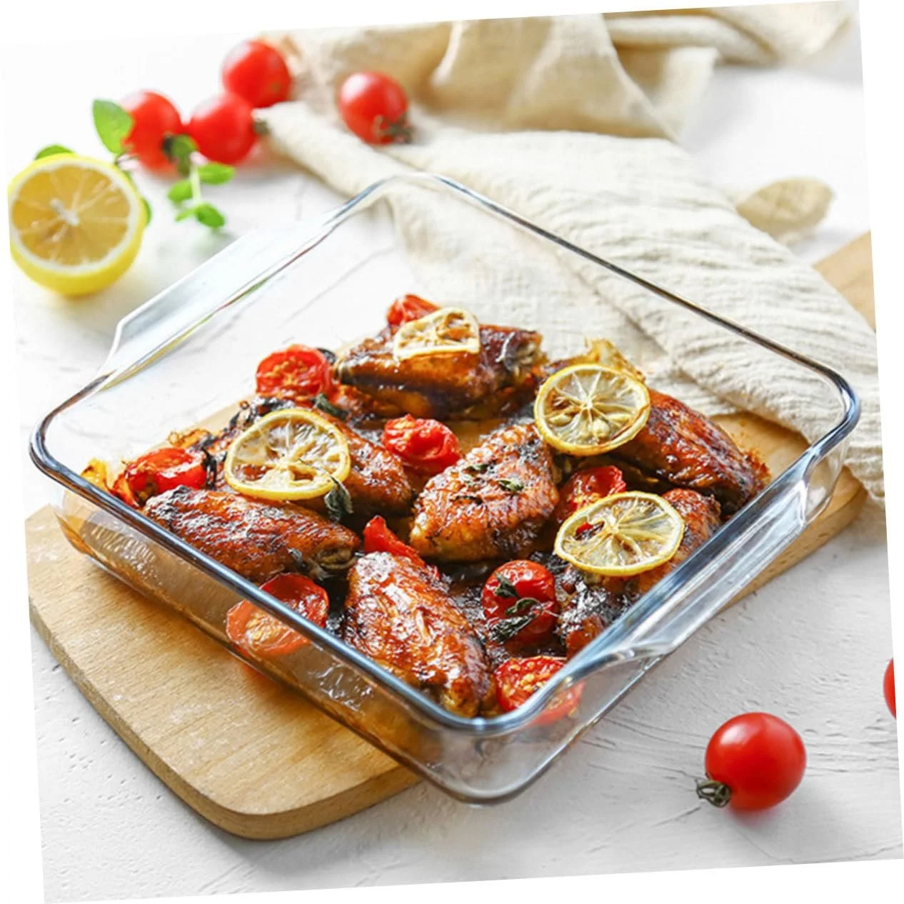 Форма для запекания Термостойкая Овальная с двойной ручкой Легкая очистка, фото №5