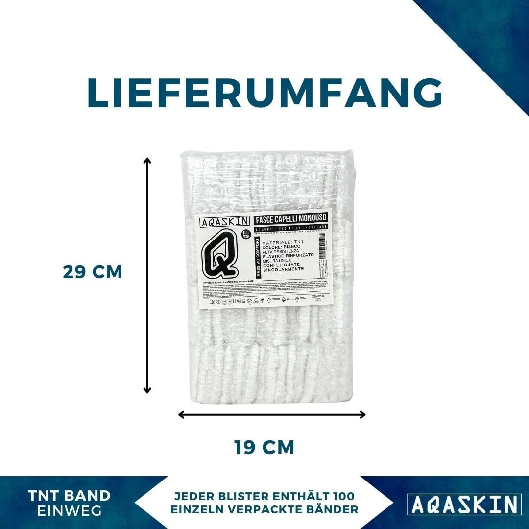 Пов'язка для волосся Одноразова TNT Білий, фото №7
