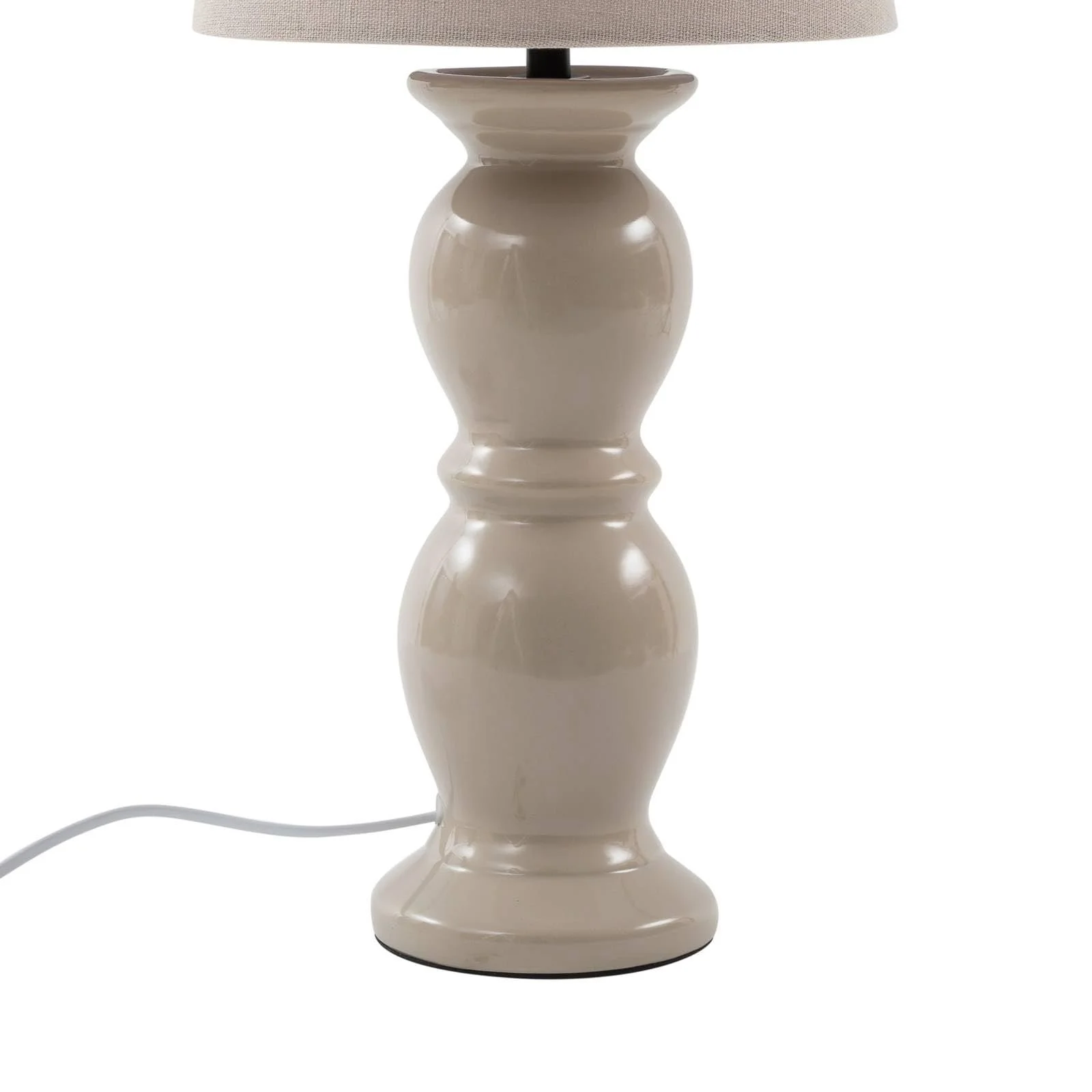 Настільна лампа Lucande Lyndorin Дизайнерська Сучасна Кераміка 1 лампа E27 Кремова, фото №7