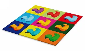 Картина на акриловому склі Posterlounge Pop Art Duck Coico 60 x 60 см Кольорова synthetic.ua - Фото 1