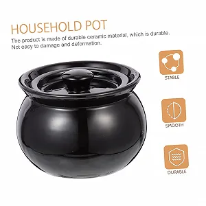 Кастрюля керамическая с крышкой антипригарная термостойкая для индукции synthetic.ua - Фото 1