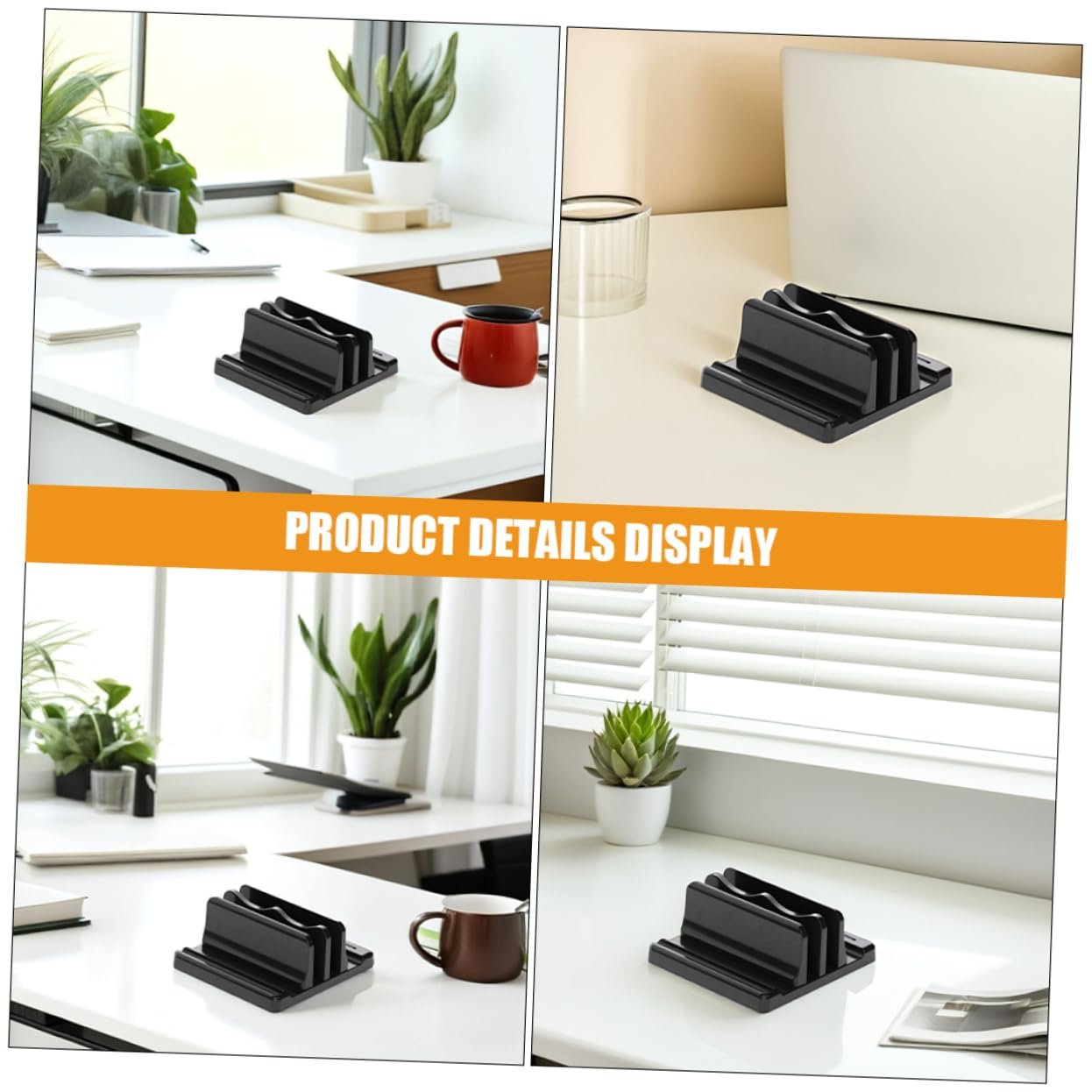 Вертикальная подставка для ноутбука Hemobllo Регулируемая подставка для планшета для стола, экономящая место. Эргономичная многофункциональная подставка для ноутбука для офиса и дома, фото №9