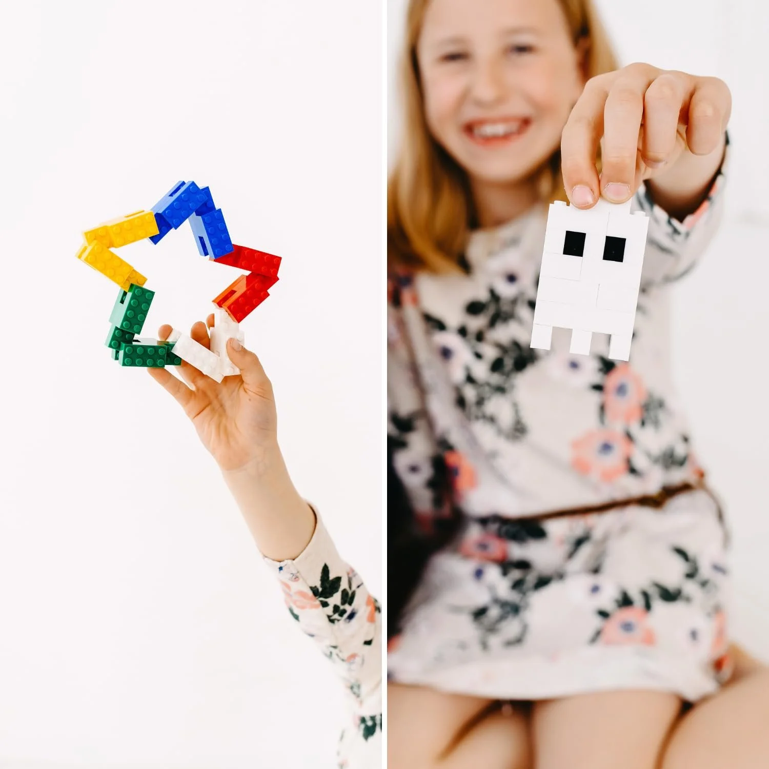 Набор больших строительных блоков Q-Bricks Classic, 2000 штук, 4.1 кг, 3 формы камней (1 x 4, 2 x 2, 2 x 4) в 6 цветах, фото №4