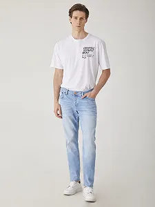 Джинси LTB Servando X D Slim Denim Light, чоловічі, з бавовняної суміші, середня посадка, сині synthetic.ua - Фото 1