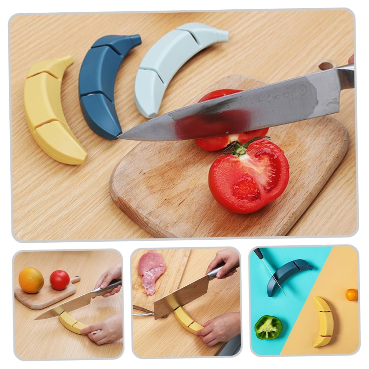 Точилка для ножей Набор 2 шт. переносной карбид кремния для ножниц и хлебных ножей, фото №8