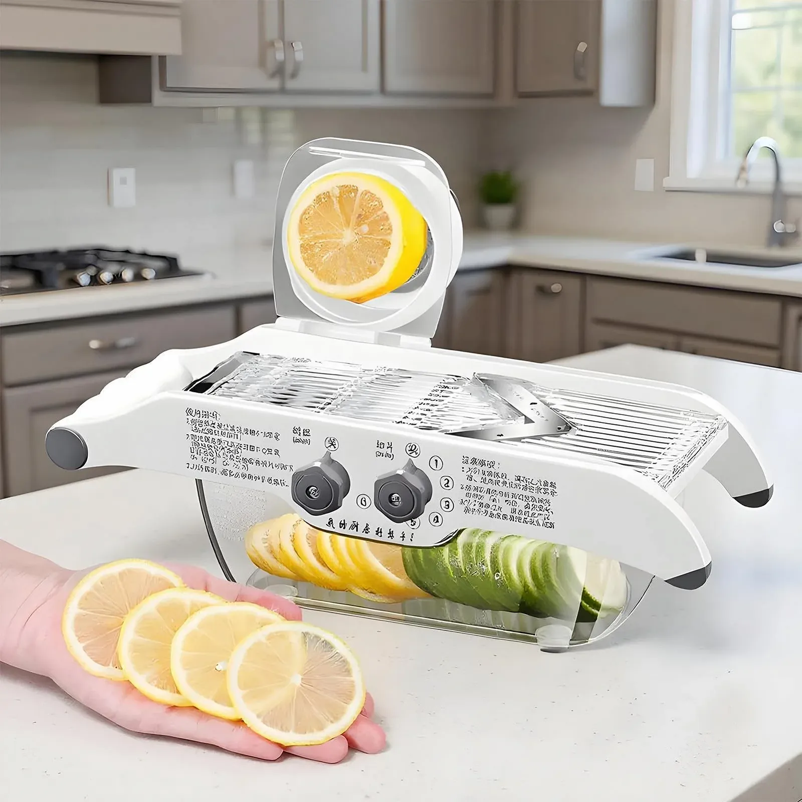 Овощерезка, 5 уровней с контейнером для кухни, дома, улицы, фото №3 Овощерезка, 5 уровней с контейнером для кухни, дома, улицы, фото №3