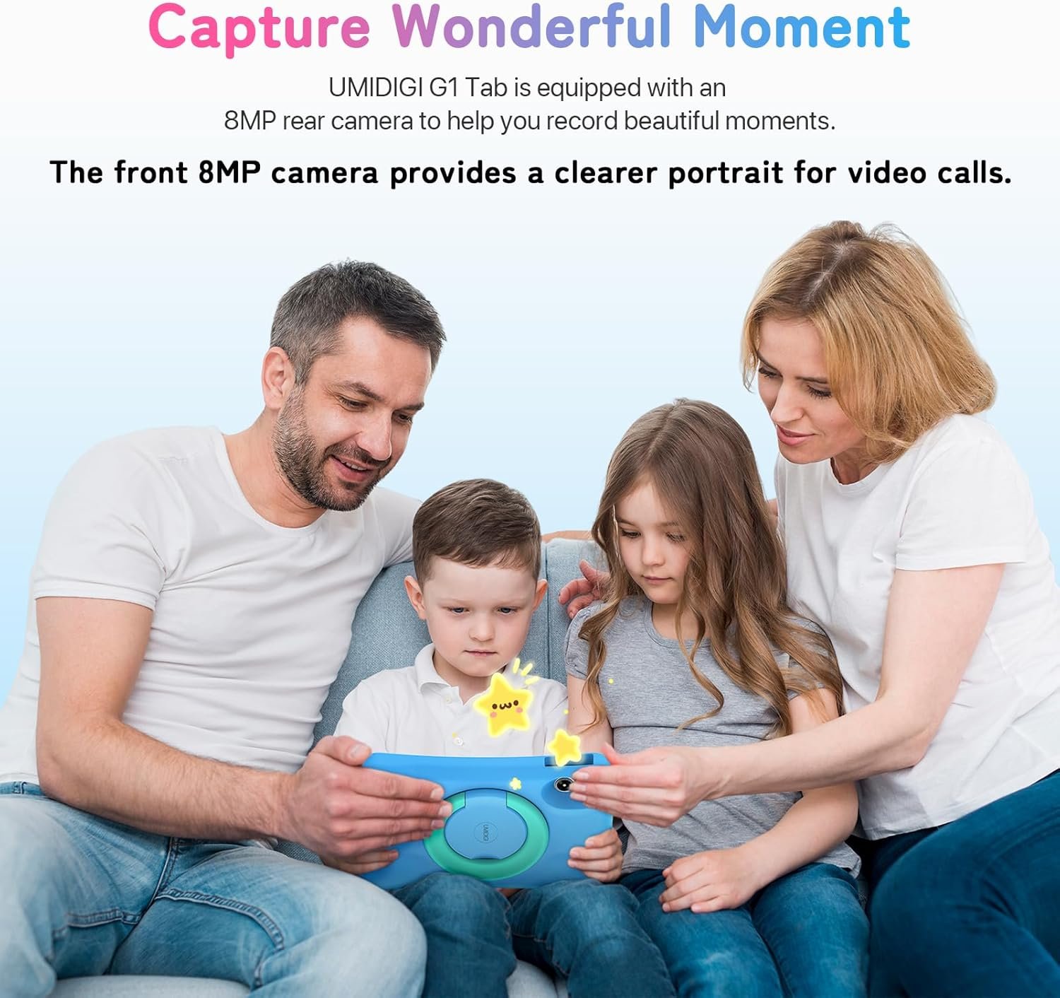 Планшет 10.1" UMIDIGI G1 Tab Kids 4+4/64GB 4 ядра Android 13 6000 mAh Сірий, фото №8