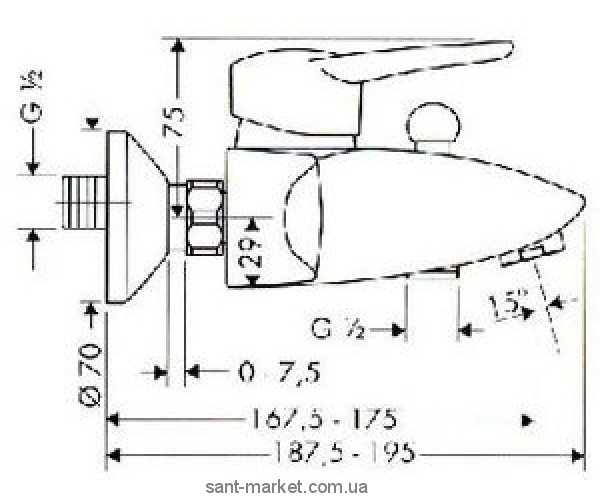 Змішувач одноважільний для ванни з коротким зливом Hansgrohe колекція Metropol E хром 14410000, фото №2 Змішувач одноважільний для ванни з коротким зливом Hansgrohe колекція Metropol E хром 14410000, фото №2