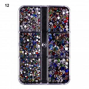 Наклейки для дизайна ногтей для женской вечеринки, 6 отделений/коробка, 1688 штук, украшения для ногтей, стеклянные украшения для ногтей своими руками, супер блестящие стразы для личного использования 6 synthetic.ua - Фото 1