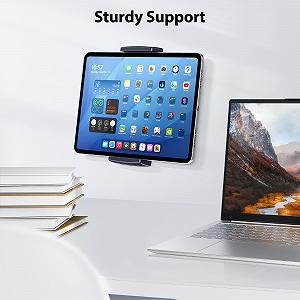 Настінне кріплення CreaDream для iPad, регульований та розширюваний алюмінієвий кронштейн, підходить для планшетів 4,7-13 дюймів, телефонів, Kindle Fire HD, Galaxy Tab, Samsung Galaxy synthetic.ua - Фото 1