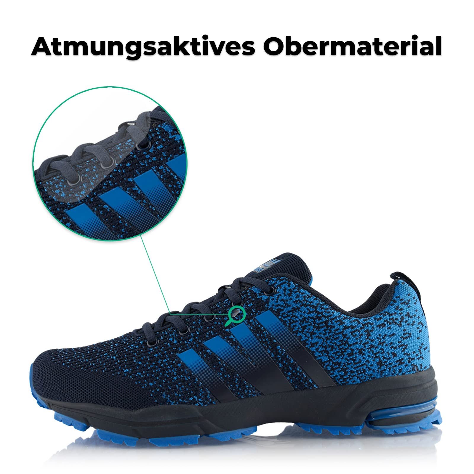 Кросівки Fusskleidung® Унісекс для бігу, дихаючі, легкі, спортивні, фото №2