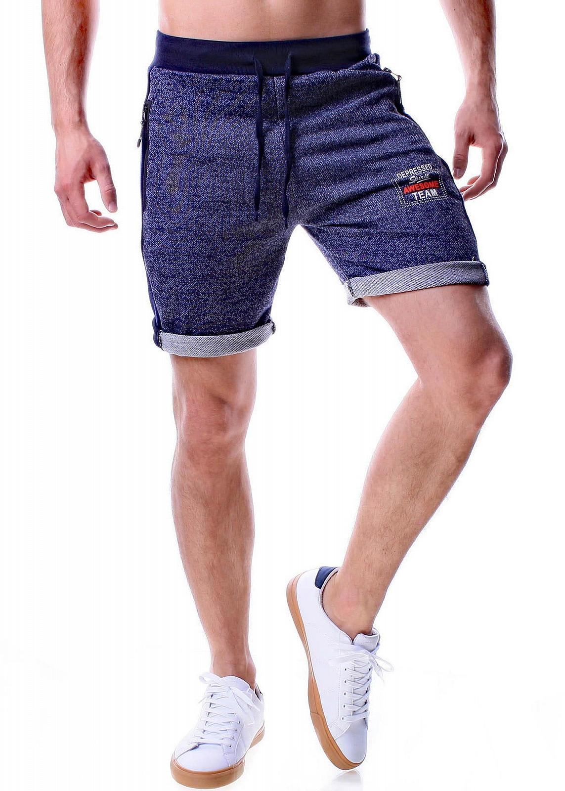 Шорты мужские Recea темно-синие укороченные, XL, фото №3 Шорты мужские Recea темно-синие укороченные, XL, фото №3