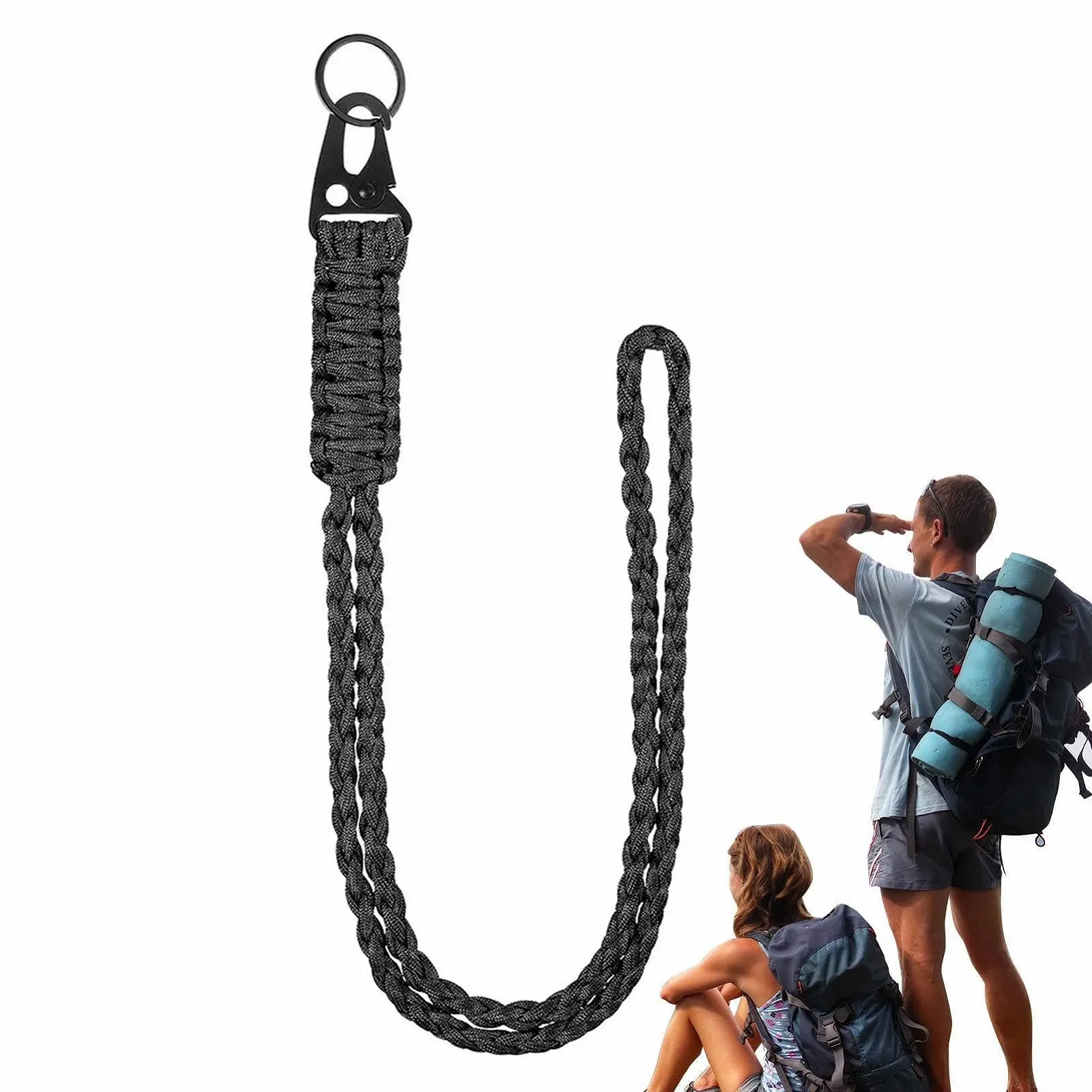 Брелок плетеный Heavy Duty Paracord для ключей. Упаковка, фото №7