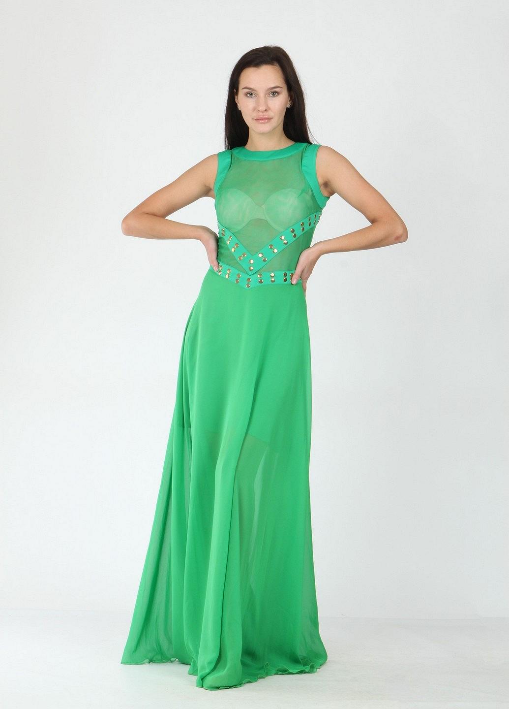 Платье Enna Levoni S 42 Салатовый (ND-13487-Lime green, фото №3