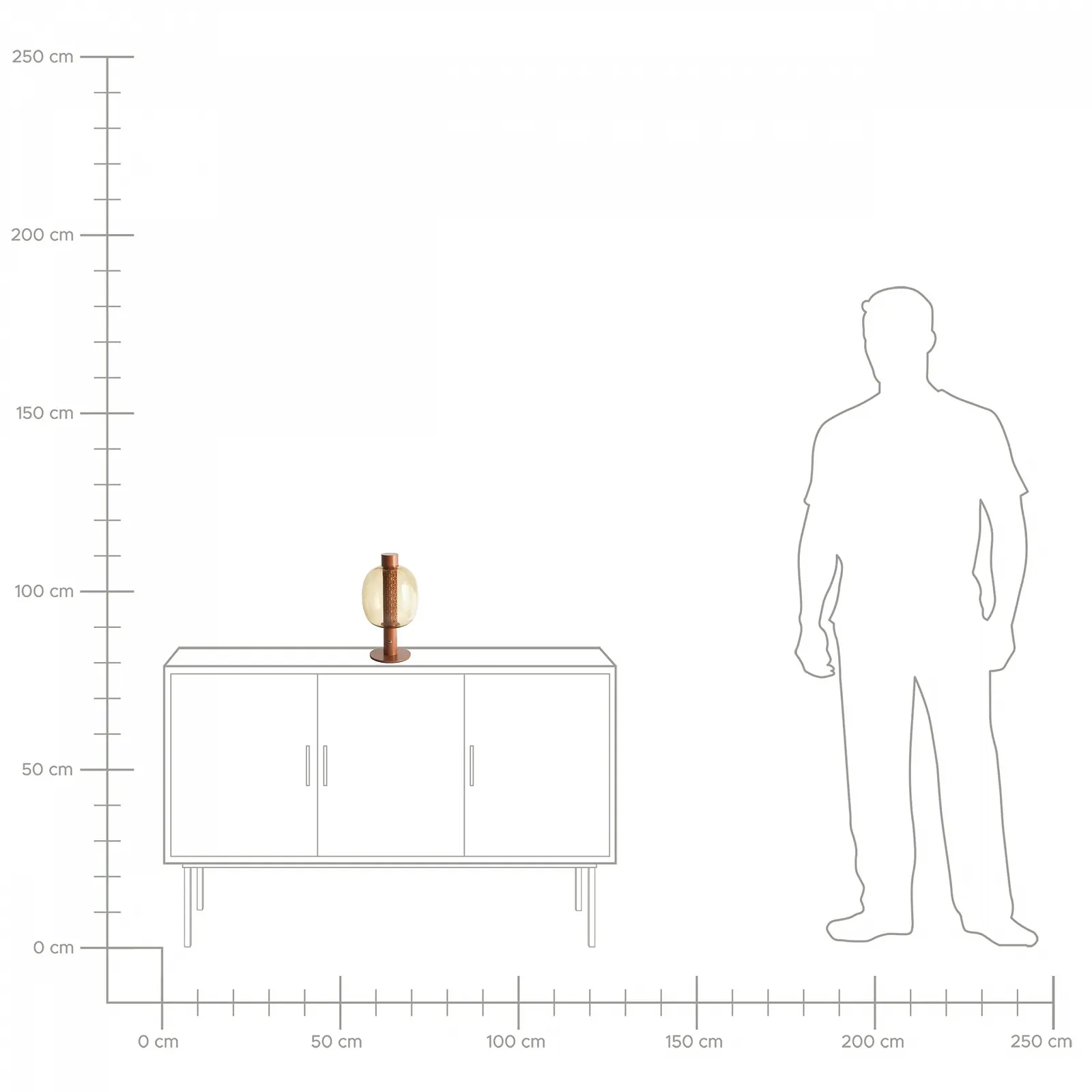 Настільна лампа LED Beliani Pulangi Металева Акумуляторна Бездротова з димером Коричнева, фото №9