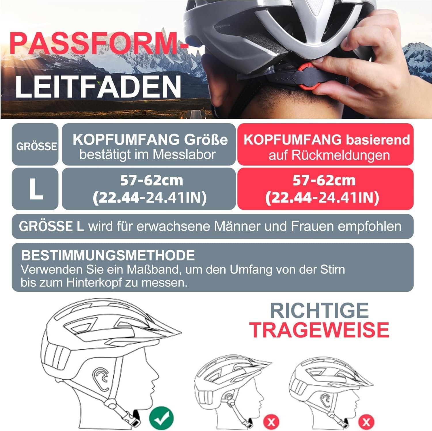 Шолом велосипедний KINGLEAD MTB з магнітним візором, регульований, легкий, для скейтерів - вбудований світлодіодний задній ліхтар, фото №8