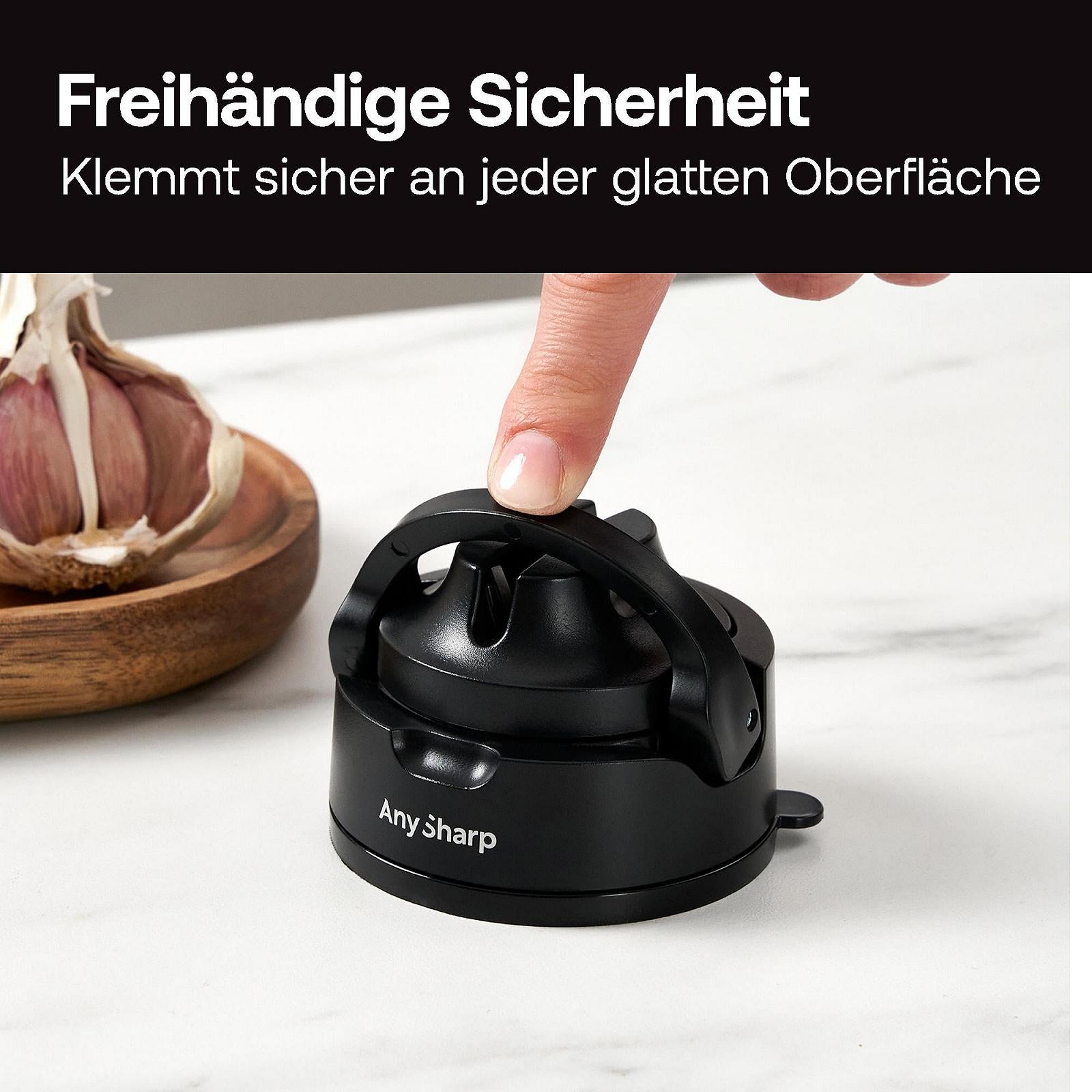 Точилка для ножей AnySharp Evo PowerGrip С присоской Черный, фото №3