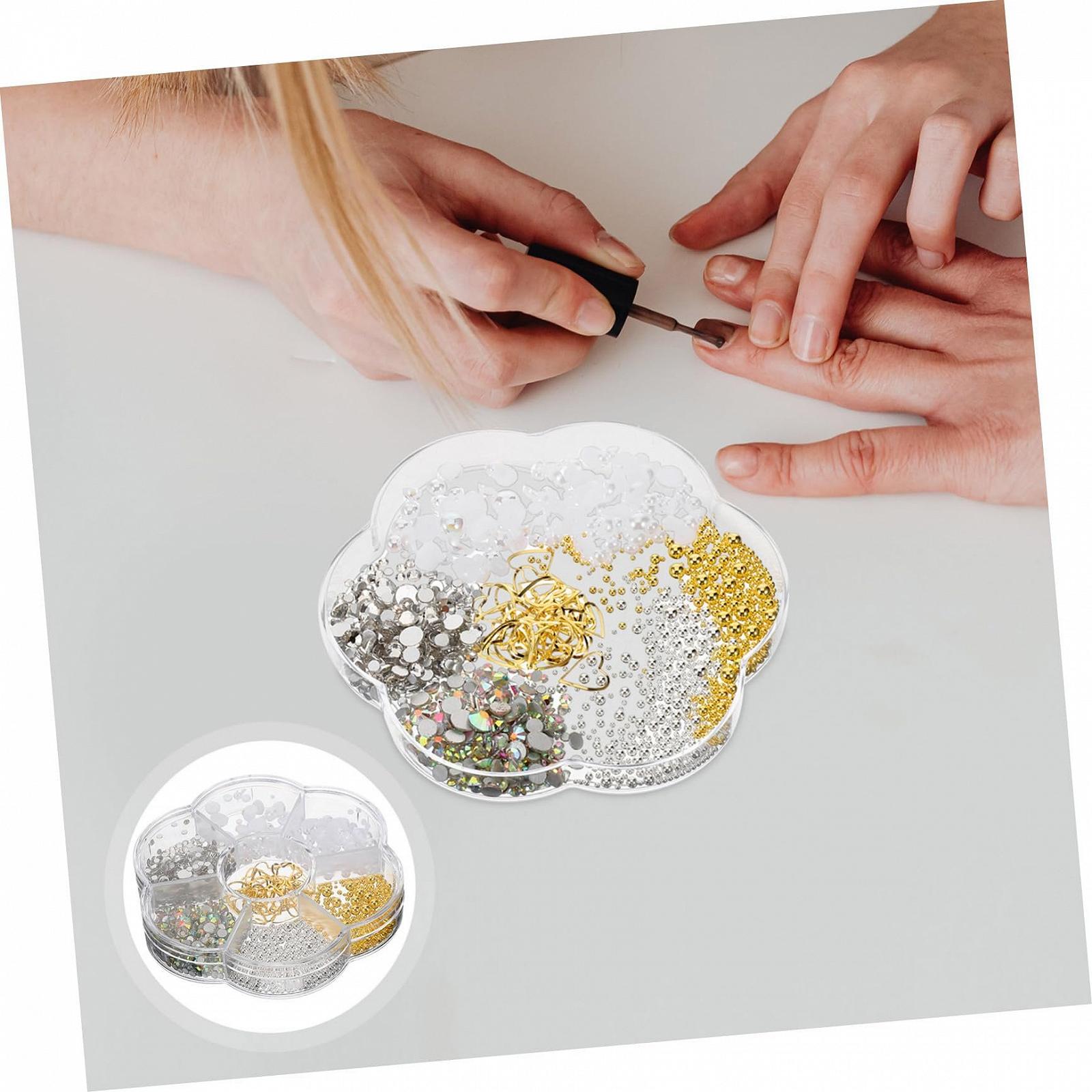 FRCOLOR 1 коробка, аксессуары для ногтей, ювелирные изделия для ногтей, подвески для ногтей, маленькие аксессуары для ногтей, подвески для ногтей для женщин, драгоценные камни для ногтей, украшения для маникюра, подвески для ногтей из смолы для женщин, фото №4