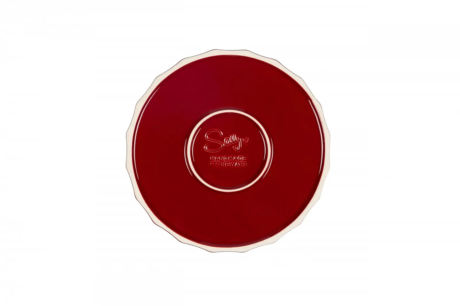 Круглая форма для запекания Sallys Stoneware 24.5 см, устойчивая к царапинам, красный ампир, фото №3