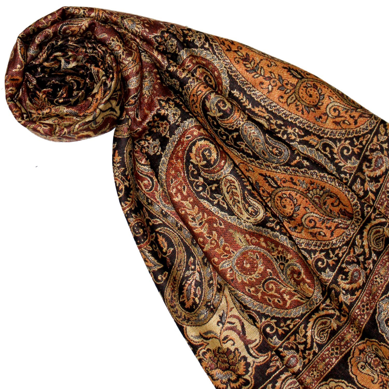 Пашмина Lorenzo Cana Женская 78166 Накидка Из натурального волокна 70 см x 200 см, Ржаво-коричневый, фото №2