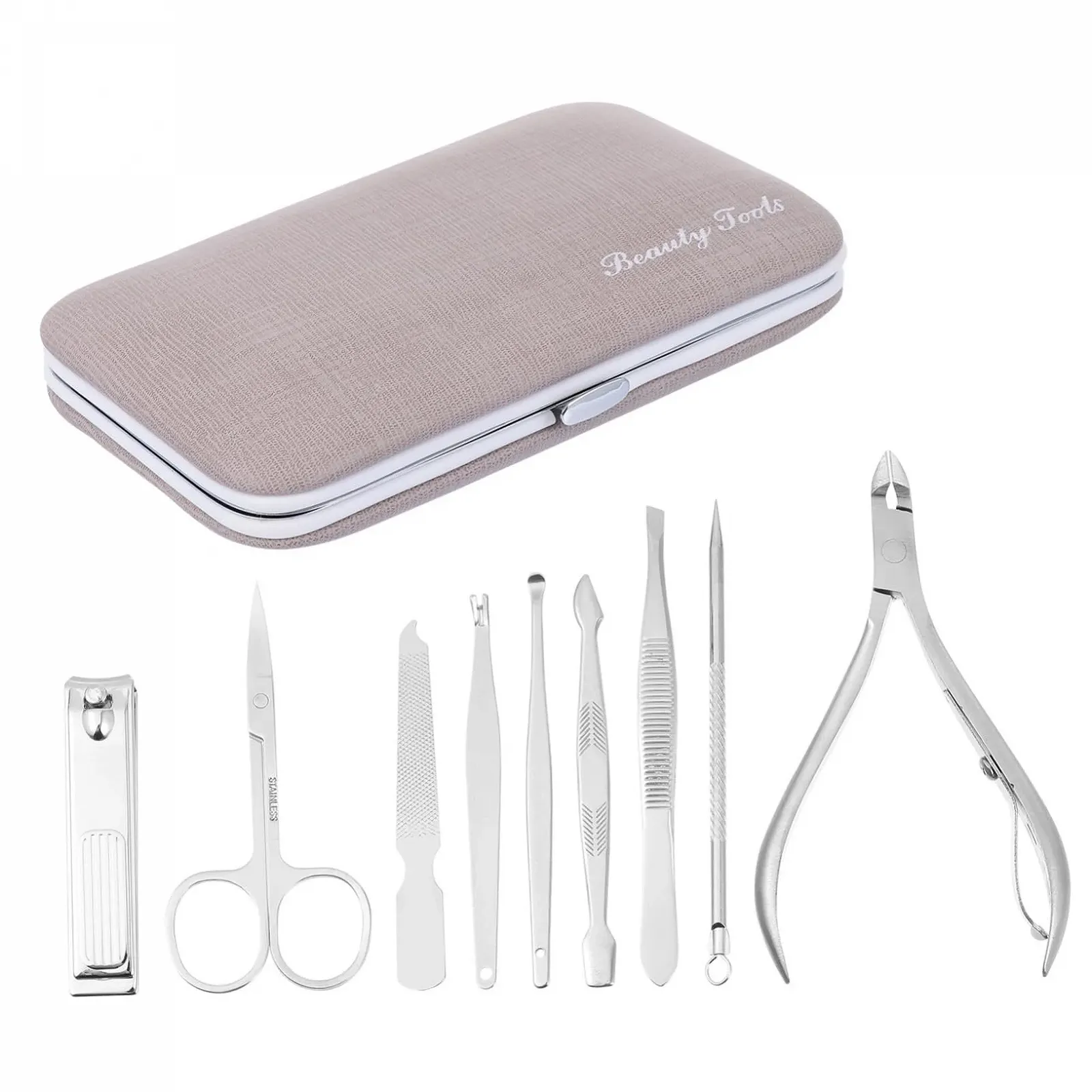 Набор для маникюра и педикюра CALLARON 9 шт. Профессиональный из нержавеющей стали, фото №1 Набор для маникюра и педикюра CALLARON 9 шт. Профессиональный из нержавеющей стали, фото №1