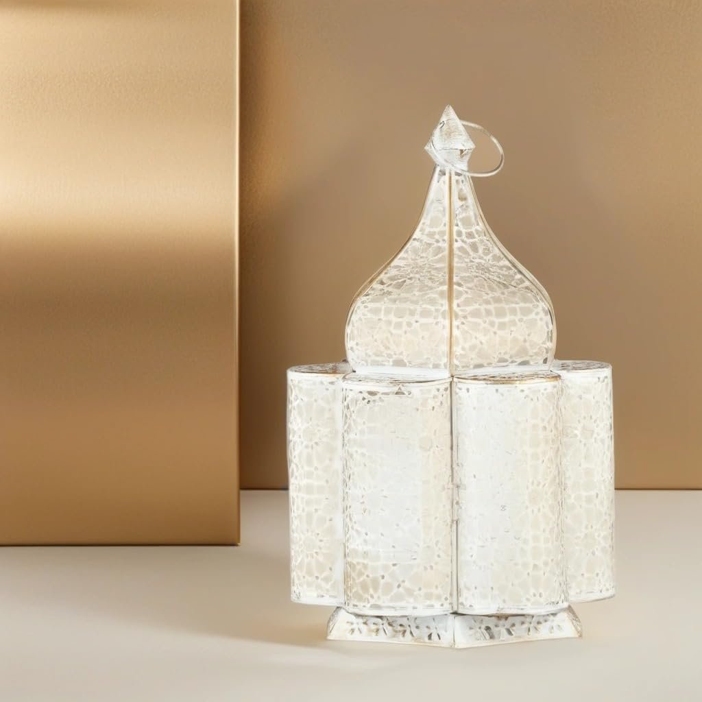 Настільна лампа Marrakesch Orient & Mediterran Interior Feryal 37 см E27 Біла, фото №4