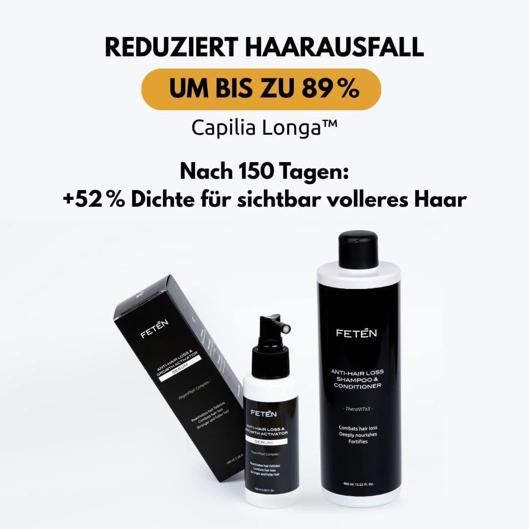 Набір проти випадіння волосся для чоловіків FTN FETEN Шампунь проти випадіння волосся 400 мл та сироватка-спрей 100 мл, фото №3