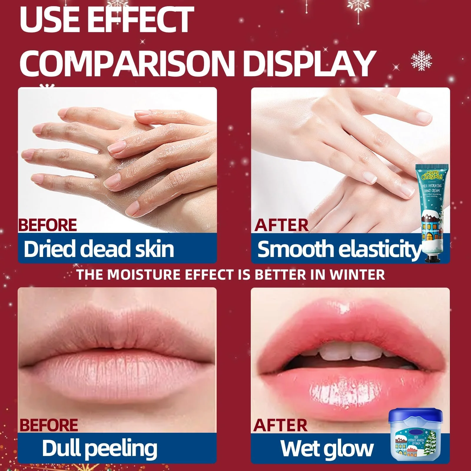 Набір Міні-кремів для рук Різдвяний набір, 8 шт, фото №2 Набір Міні-кремів для рук Різдвяний набір, 8 шт, фото №2