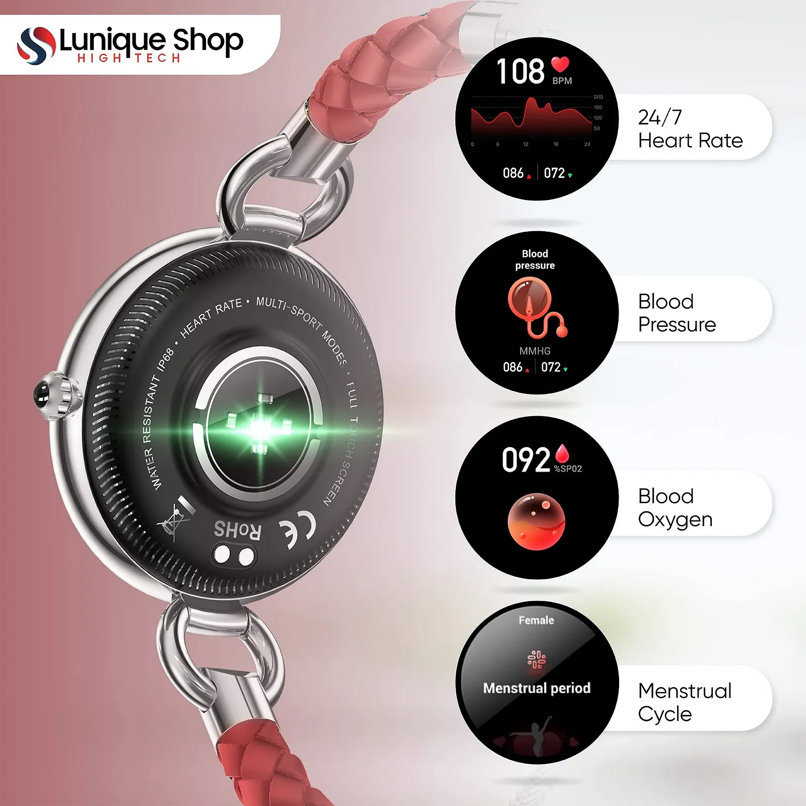 Смартгодинник LSBEAUTY Жіночий, фото №2 Смартгодинник LSBEAUTY Жіночий, фото №2